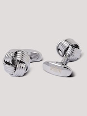 Hawes & Curtis Silver Knot Cufflinks - Image 2 of 2