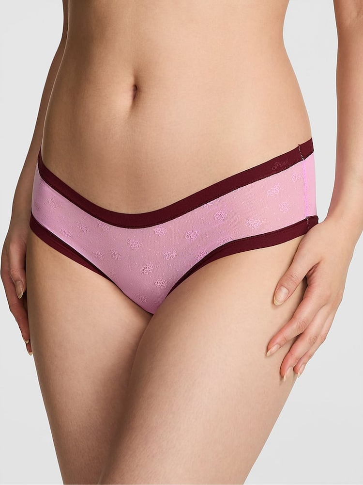 Victoria's Secret PINK Pink Lollipop Cheeky No Show Rib Mesh Knickers - Image 1 of 3 Victoria's Secret PINK Pink Lollipop Cheeky No Show Rib Mesh Knickers - Image 1 of 3