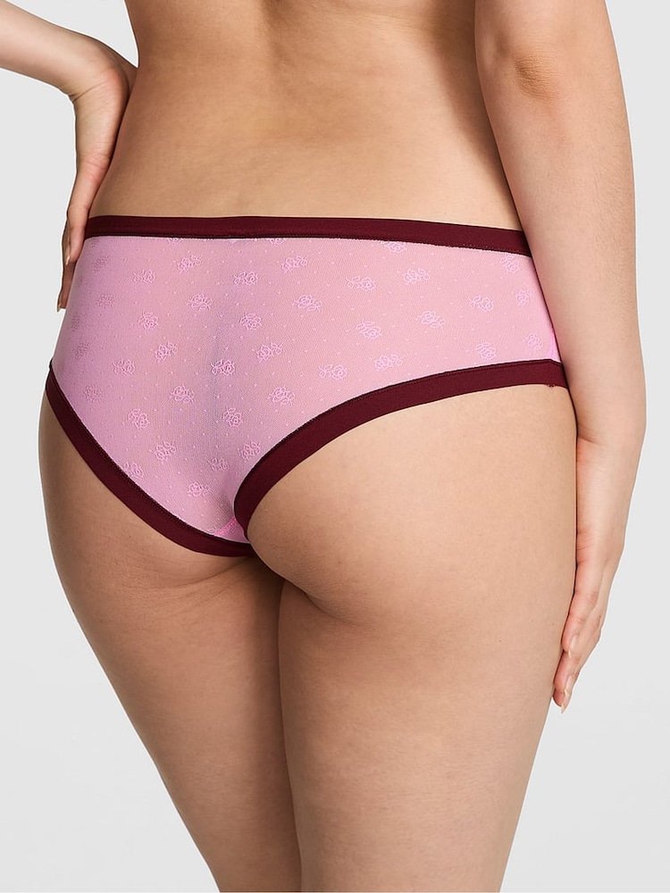 Victoria's Secret PINK Pink Lollipop Cheeky No Show Rib Mesh Knickers - Image 2 of 3