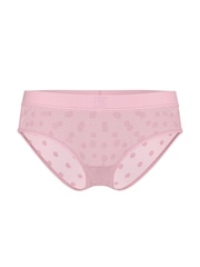 Victoria's Secret Pretty Blossom Dot Pink Hipster Sheer Logo Knickers - Image 3 of 3