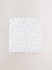 Neutral/Pink Mini Jungle Baby Muslin Cloths 4 Pack - Image 2 of 5