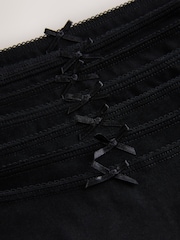 Svart - 100% Konton Full Truser Knickers 7 Pakke - Bilde 10 av 14