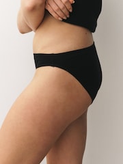 Svart - 100% Konton Full Truser Knickers 7 Pakke - Bilde 14 av 14