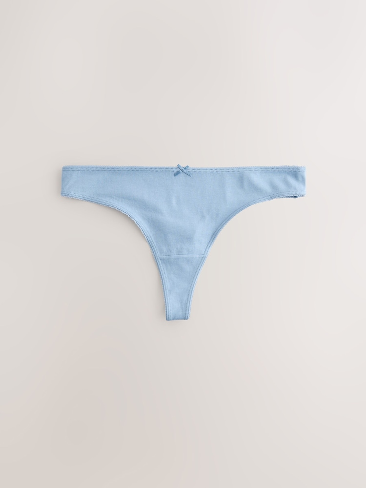Pale Blå - 100% Konton Full Truser Knickers 7 Pakke - Bilde 2 av 14 Pale Blå - 100% Konton Full Truser Knickers 7 Pakke - Bilde 2 av 14