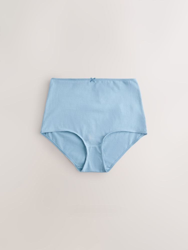 Pale Blå - 100% Konton Full Truser Knickers 7 Pakke - Bilde 2 av 14 Pale Blå - 100% Konton Full Truser Knickers 7 Pakke - Bilde 2 av 14