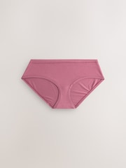Rose Pink Thong Ultimate Comfort Cotton Knickers 3 Pack - Image 2 of 6