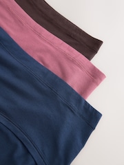 Rose Pink Thong Ultimate Comfort Cotton Knickers 3 Pack - Image 5 of 6