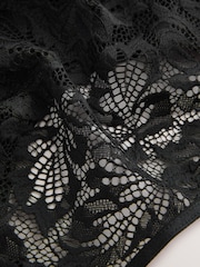 Черный/белый/телесный - Набор из 3 трусов с кружевной отделкой спереди NVPL - Изображение 8 8