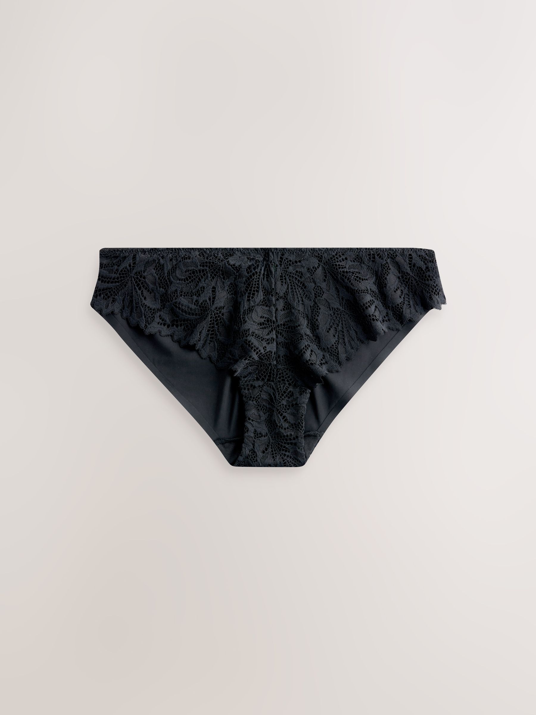Next：日本 ブラック - レースフロント No VPL（ショーツラインが見え