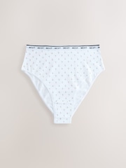 Pink/Green High Waist High Leg Cotton Logo Knickers 7 Pack - Image 7 of 14