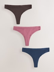 Rose Pink Short Ultimate Comfort Cotton Knickers 3 Pack - Image 1 of 9