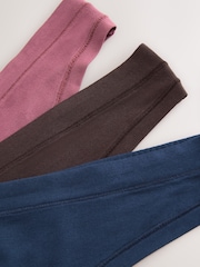 Rose Pink Short Ultimate Comfort Cotton Knickers 3 Pack - Image 8 of 9