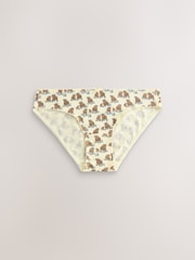 Lemon Yellow Bikini Cotton Rich Knickers 5 Pack - Image 4 of 8