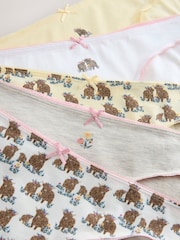 Lemon Yellow Bikini Cotton Rich Knickers 5 Pack - Image 7 of 8