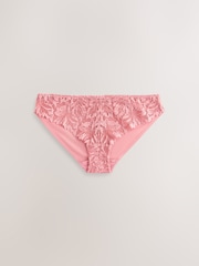 Black/White/Nude Brazilian Lace Front NVPL Knickers 3 Pack - Image 7 of 11