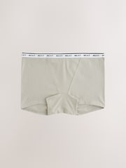 Pink/Green Boyshort Cotton Logo Knickers 7 Pack - Image 3 of 10