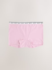 Pink/Green Boyshort Cotton Logo Knickers 7 Pack - Image 5 of 10