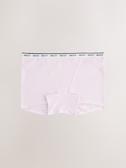 Pink/Green Boyshort Cotton Logo Knickers 7 Pack - Image 7 of 10