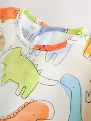 أزرق ديناصورات - مريلة بأكمام Weaning And Feeding - صورة 4 من 8