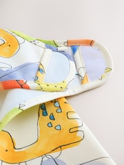 أزرق ديناصورات - مريلة بأكمام Weaning And Feeding - صورة 7 من 8