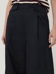 Jigsaw Blue Wide Leg 100% Cotton Trousers - Image 2 of 6