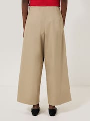 Jigsaw Natural Wide Leg 100% Cotton Trousers - Image 4 of 6