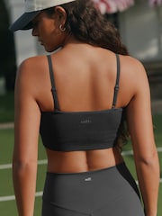 self. Pink/Cream Seamless Rib Long Line Bralette 2 Pack - Image 4 of 8