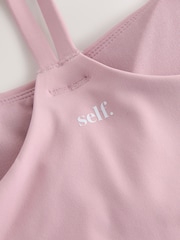 Morado lila - self. Sujetador deportivo sin aros con tirantes - Imagen 3 de 3