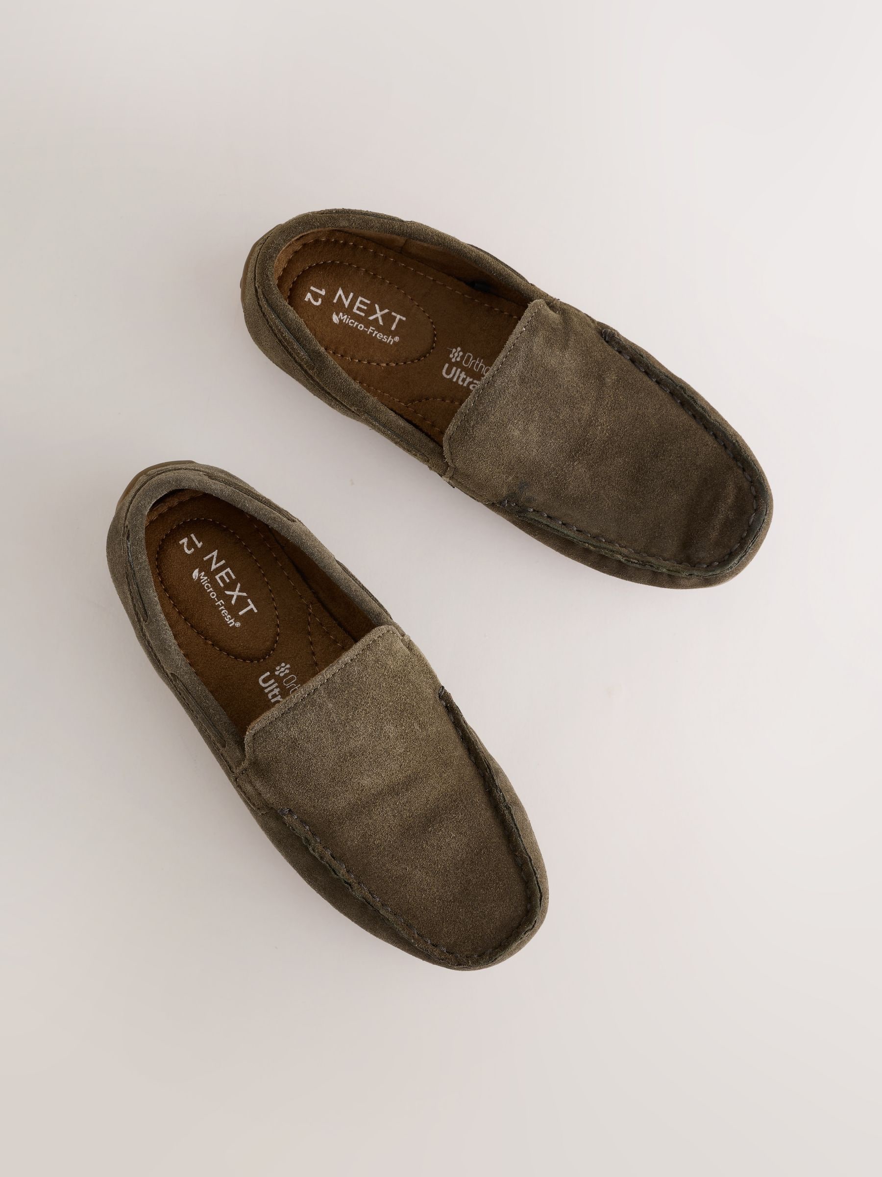 Buy Suede Khaki Standard Fit (F) Loafers from Next USA