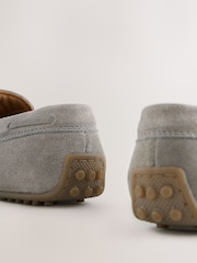 Grey Suede Standard Fit (F) Loafers - Image 9 of 9