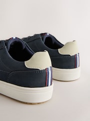 Navy Standard Fit (F) Lace up Smart Trainers - Image 4 of 5