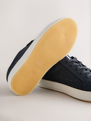 Navy Standard Fit (F) Lace up Smart Trainers - Image 5 of 5