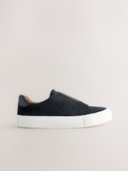Navy Standard Fit (F) Elastic Lace Smart Trainers - Image 2 of 5