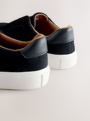 Navy Standard Fit (F) Elastic Lace Smart Trainers - Image 5 of 5