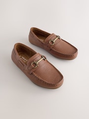 Tan Brown Leather Snaffle Standard Fit (F) Loafers - Image 1 of 5