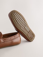 Tan Brown Leather Snaffle Standard Fit (F) Loafers - Image 5 of 5