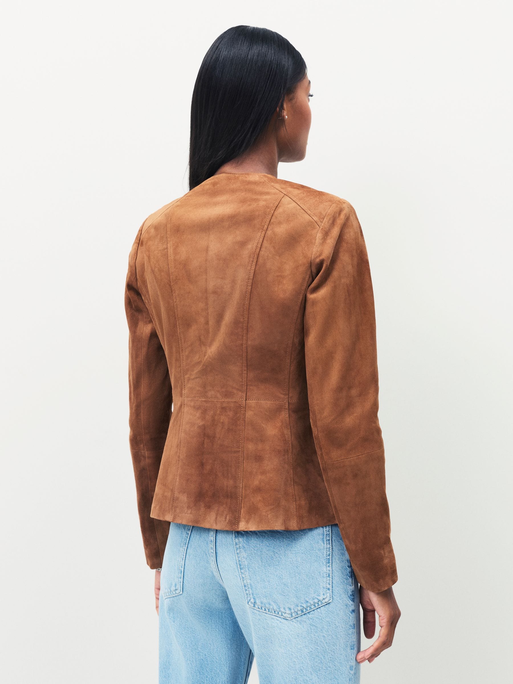 Buy Urban Code Brown Collarless Suede Jacket from Next South Africa