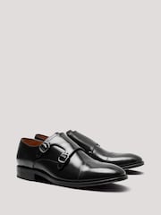 Hawes & Curtis Black Monk Shoes - Image 3 of 5