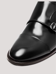 Hawes & Curtis Black Monk Shoes - Image 5 of 5