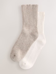 Neutral Containing Merino Wool Ankle Socks 2 Pack - Image 1 of 5