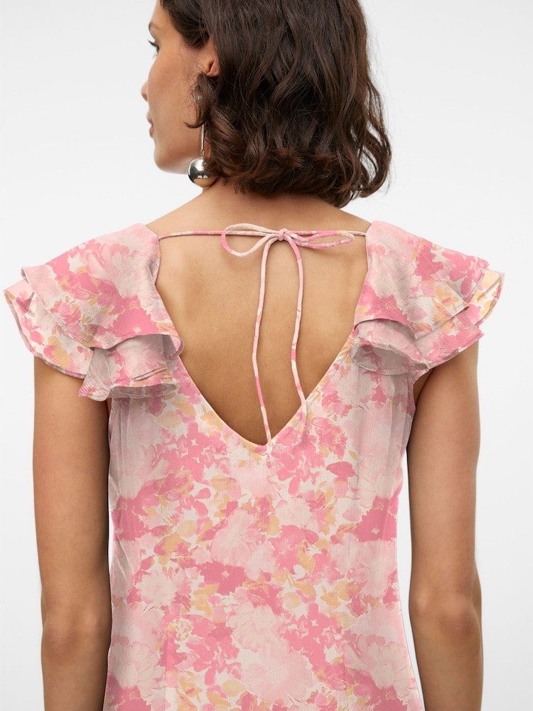 vero moda pink dress VERO MODA Shirt Dress 'VMElena' in Pink, Rose