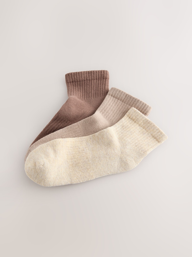 Neutral Cushion Sole Ribbed Sport Cropped Ankle Socks 3 Pack With Arch Support - Image 6 of 6 Neutral Cushion Sole Ribbed Sport Cropped Ankle Socks 3 Pack With Arch Support - Image 6 of 6