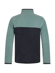 Weird Fish Blue Tristan Colour Block Micro Fleece - Image 7 of 7