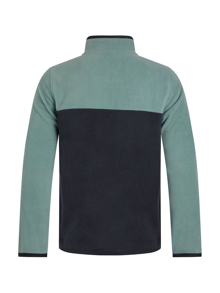 Weird Fish Blue Tristan Colour Block Micro Fleece - Image 7 of 7 Weird Fish Blue Tristan Colour Block Micro Fleece - Image 7 of 7