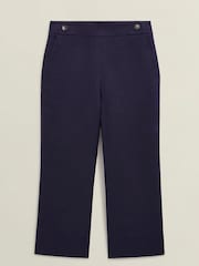 Hobbs Blue 100% Linen Josephine Trousers - Image 4 of 4