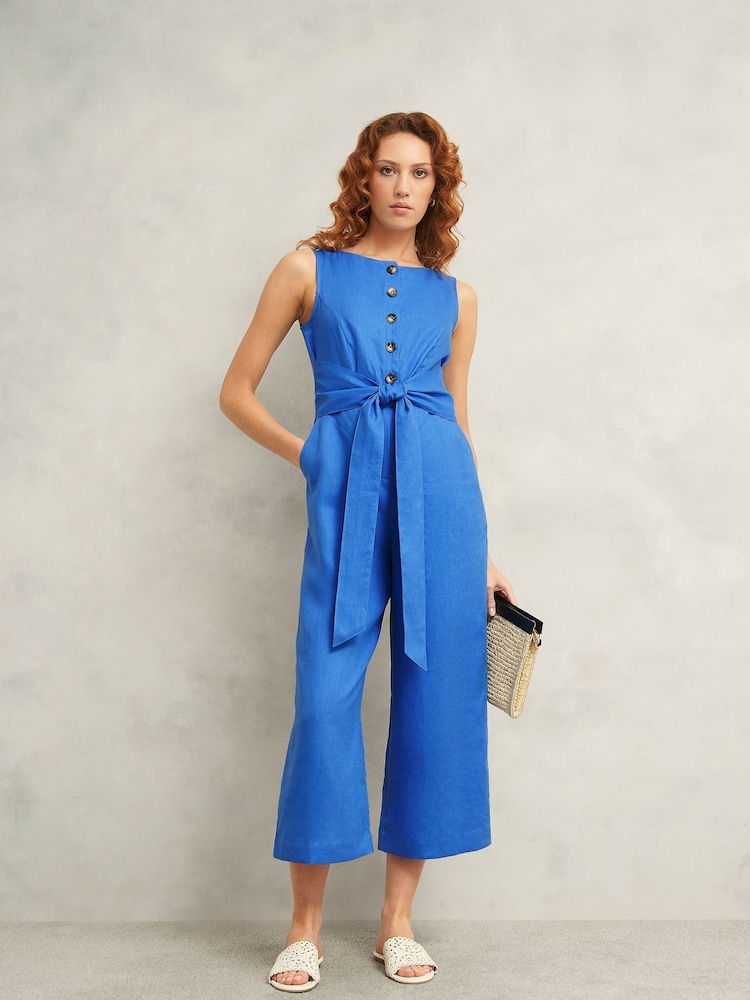 Hobbs Blue Pet Melissa Jumpsuit - Image 1 of 4 Hobbs Blue Pet Melissa Jumpsuit - Image 1 of 4