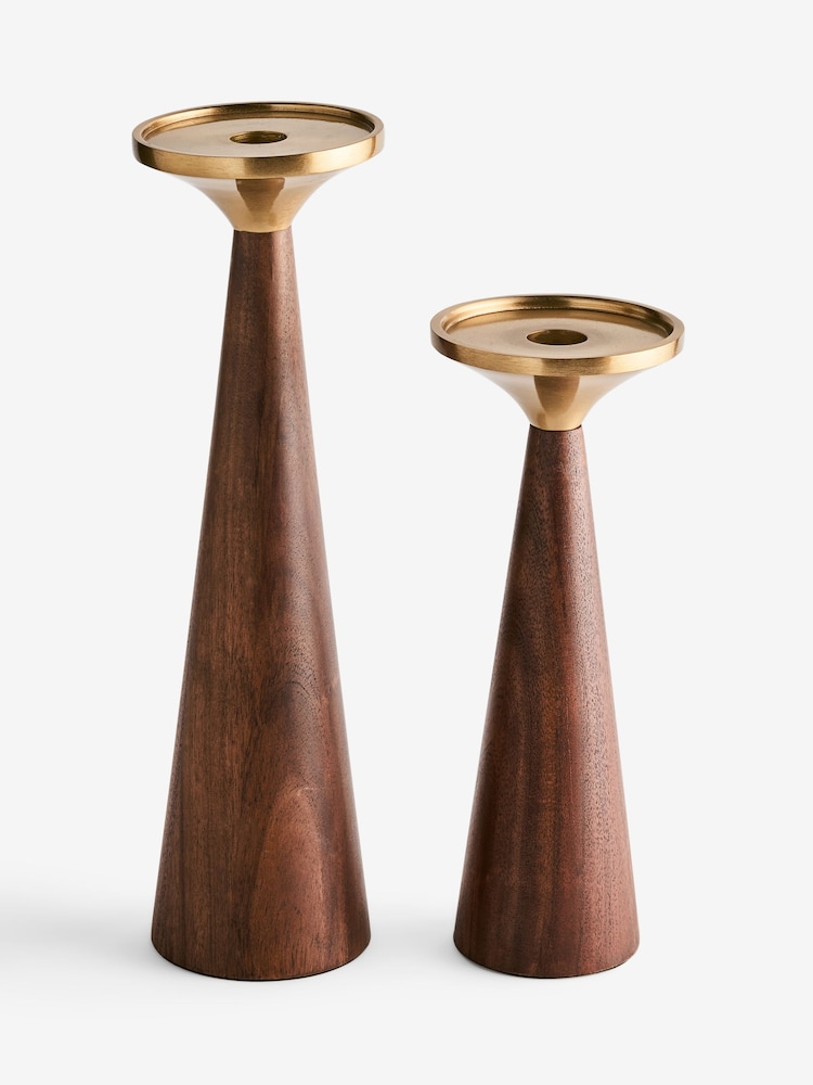 Brown Mango Wood N.Premium Candle Holder - Image 8 of 8 Brown Mango Wood N.Premium Candle Holder - Image 8 of 8