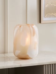 磨砂五彩纸屑玻璃烛台 - 图片2 / 4