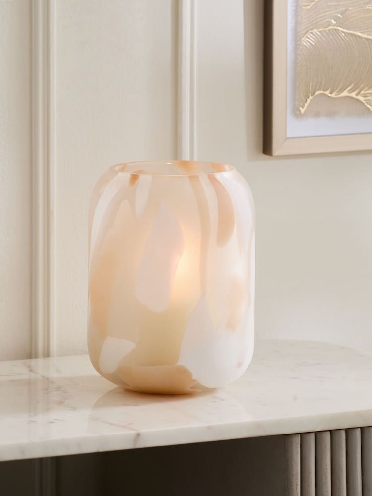 磨砂五彩纸屑玻璃烛台 - 图片2 / 4