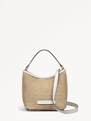 Radley London Small Bathurst Mews Raffia Open Top Grab Brown Bag - Image 1 of 5